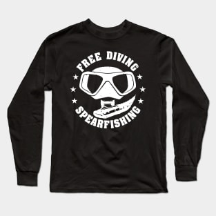 Free Diving Spearfishing Scuba Diver Long Sleeve T-Shirt